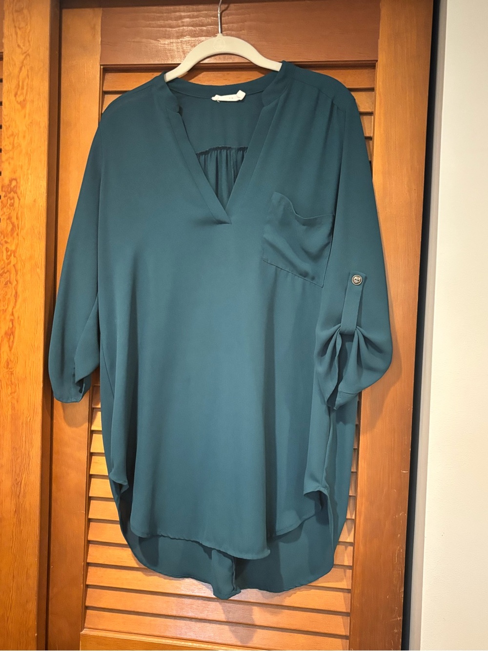 Lush Henley Tunic Blouse